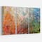 Designart - Board Stained Abstract Art - Abstract Canvas Art Print